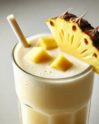 Rezept für Ananas-Eiweiß Shake mit Buttermilch