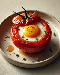 Rezept für Ofen-Tomate mit Ei