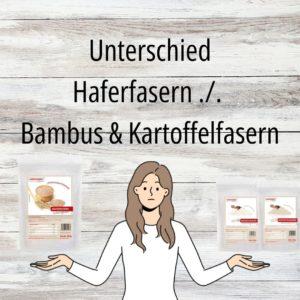 Unterschied Haferfasern im Vergleich Bambus- und Kartoffelfasern 