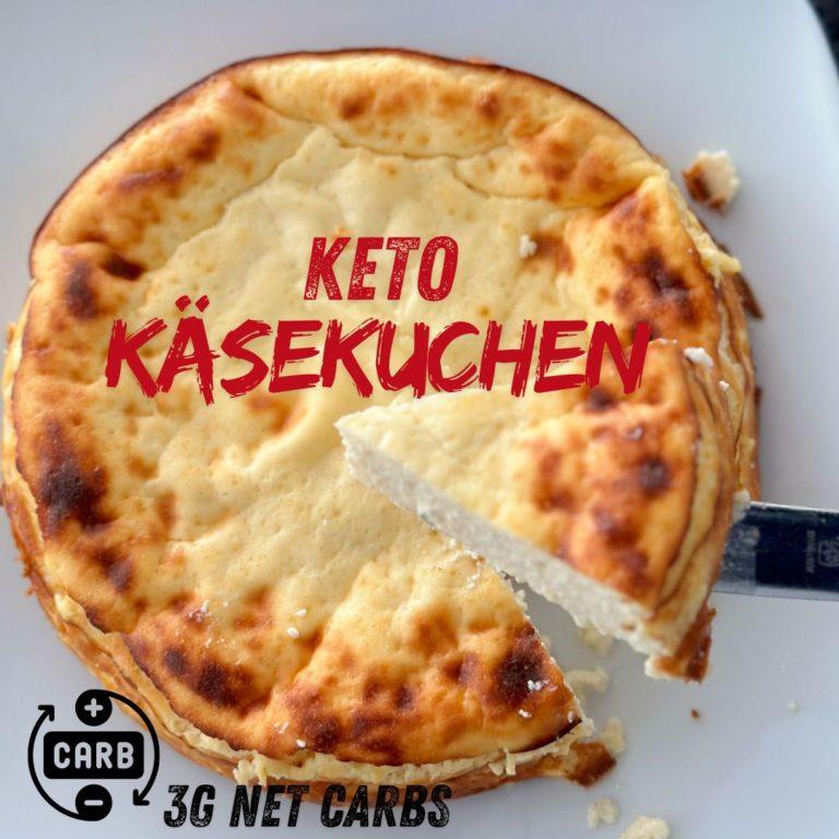 Rezeptbild Keto-Diät-Käsekuchen mit nur 3g Netto-Kohlenhydraten