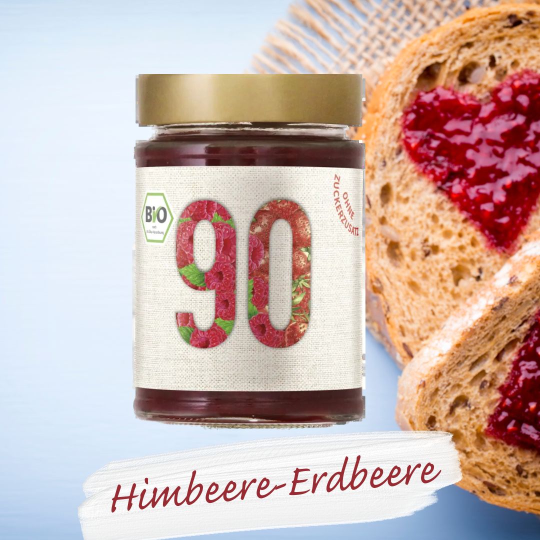 Sibani Fruchtaufstrich Himbeere-Erdbeere 90% 